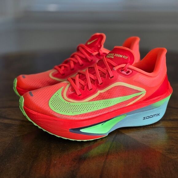 Nike Zoom Fly 6 Bright Crimson Lime Blast Running Shoes LE FN8455-601 Women’s 7 - Picture 3 of 16